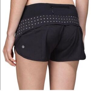 Lululemon Speedshort 2.5inch with reflective polka dots